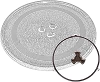 Vista 1 de Placa de vidrio para microondas, placa giratoria redonda de vidrio para microondas de 12.4 pulgadas / 12.402 in, placa de vidrio de microondas