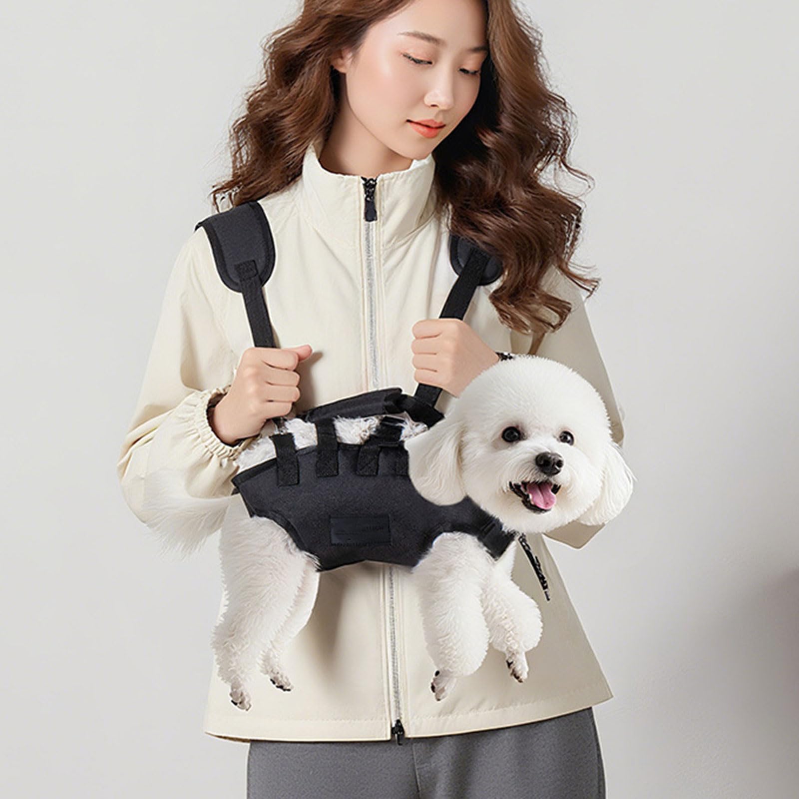 Bolsa de transporte para perros y gatos, mochila de hombro para mascotas, bolsa de viaje para perros al aire libre