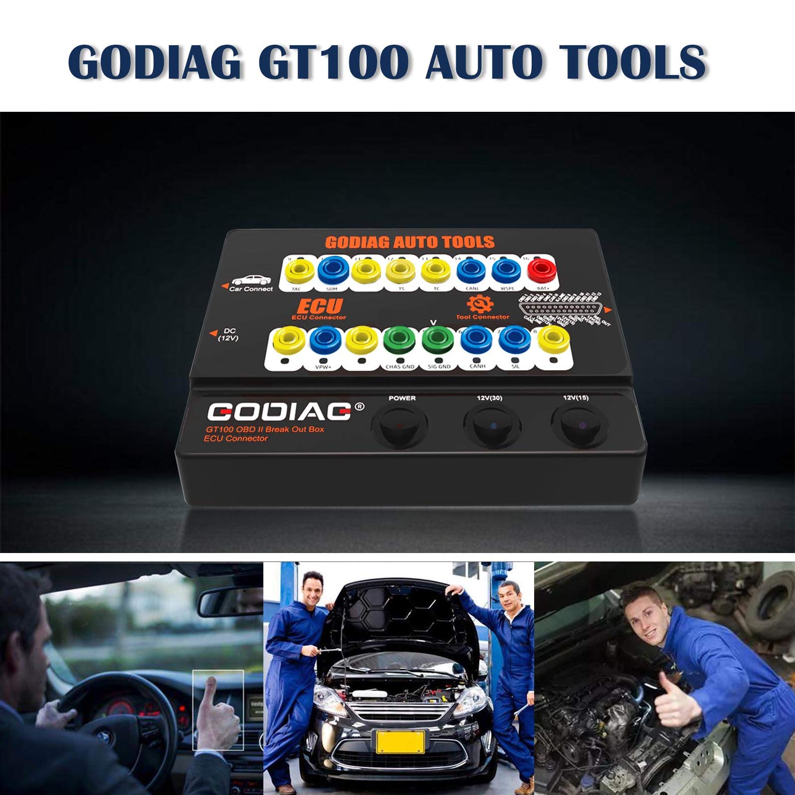 Buy GODIAG GT100 car Diagnostic Tool ECU Connector, Used for OBDII