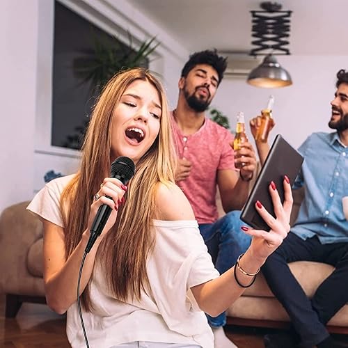 Miniatura 5 de E I F E R Micrófono dinámico con cable con enchufe de 0.256 in y cable de 6.6 ft para karaoke y rendimiento