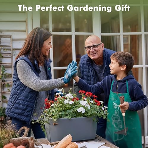 Miniatura 8 de RESTMO Herramienta de jardín de azada resistente, adecuada para su uso en suelos duros, azada de jardín gruesa para desmalezar, cavar zanjas,