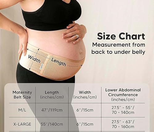 Miniatura 5 de sugfon Banda para el vientre de maternidad, cinturón de apoyo para embarazo, soporte transpirable para el vientre para mujeres embarazadas, cinturón