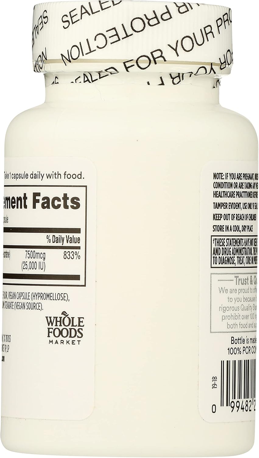 Buy 365 by Whole Foods Market, Beta Carotene Dry 15000 MCG, 100 Count