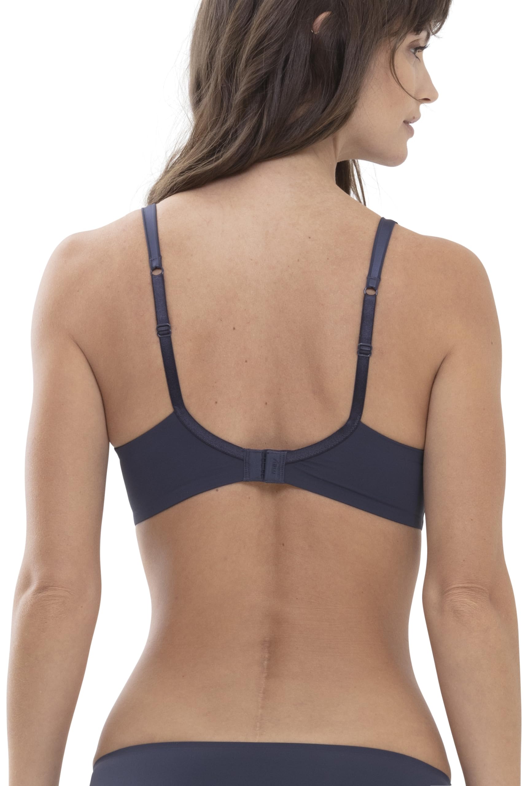Mey Damen Bi-Stretch-BH - Bügelloser BH mit gepolsterten Cups und verstellbaren Zierträgern - Perfekte Passform und luxuriöser Glanz - Dessous Serie Glorious - 74247