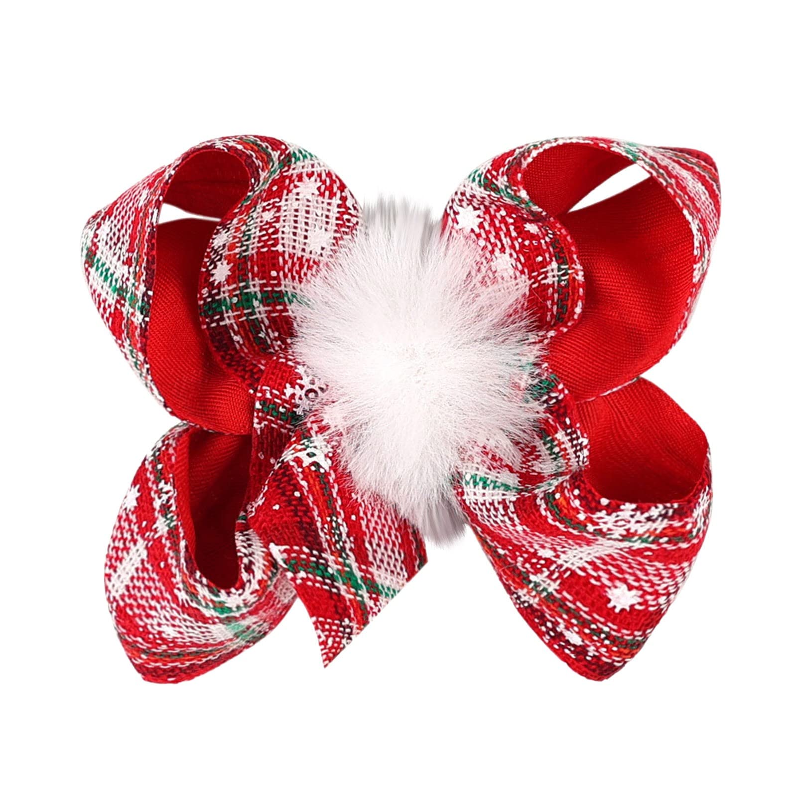 4 Weihnachtsschleifen Mit Glitzer – Haarnadeln Für Mädchen Als Festliches Haaraccessoire