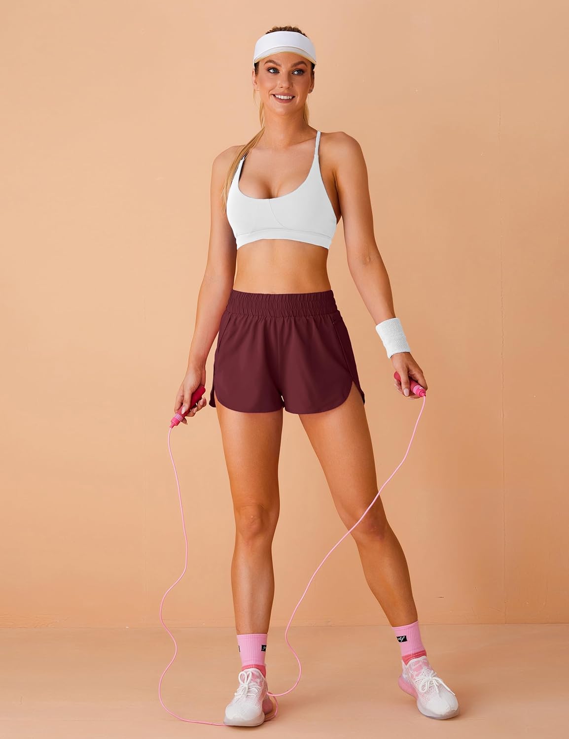 Blooming Jelly Women's Quick-Dry Running Shorts Workout Sport Layer Active Shorts with Pockets 1.75" - Image 5