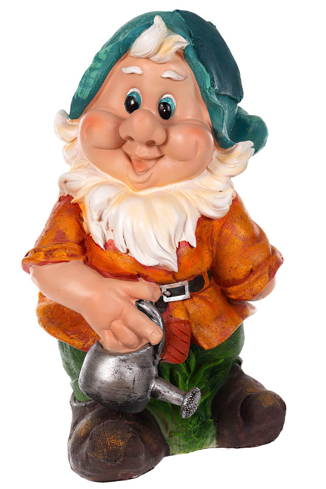 RIESIGER Zwerg, Gartenzwerg XXL Gartenwichtel NF14286 Groß 41cm Gartenfigur (14286-5-Gießkanne)