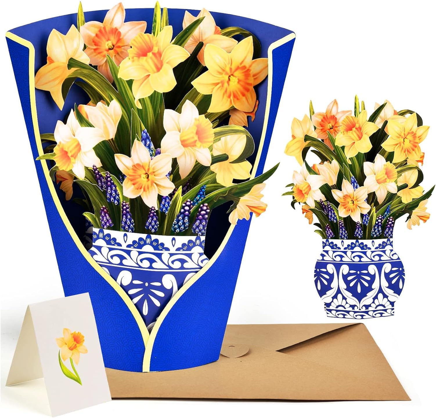 3D Pop Up Paper Flower Greeting Card W/ Envelope For Valentine's / Mother's Day - View #2