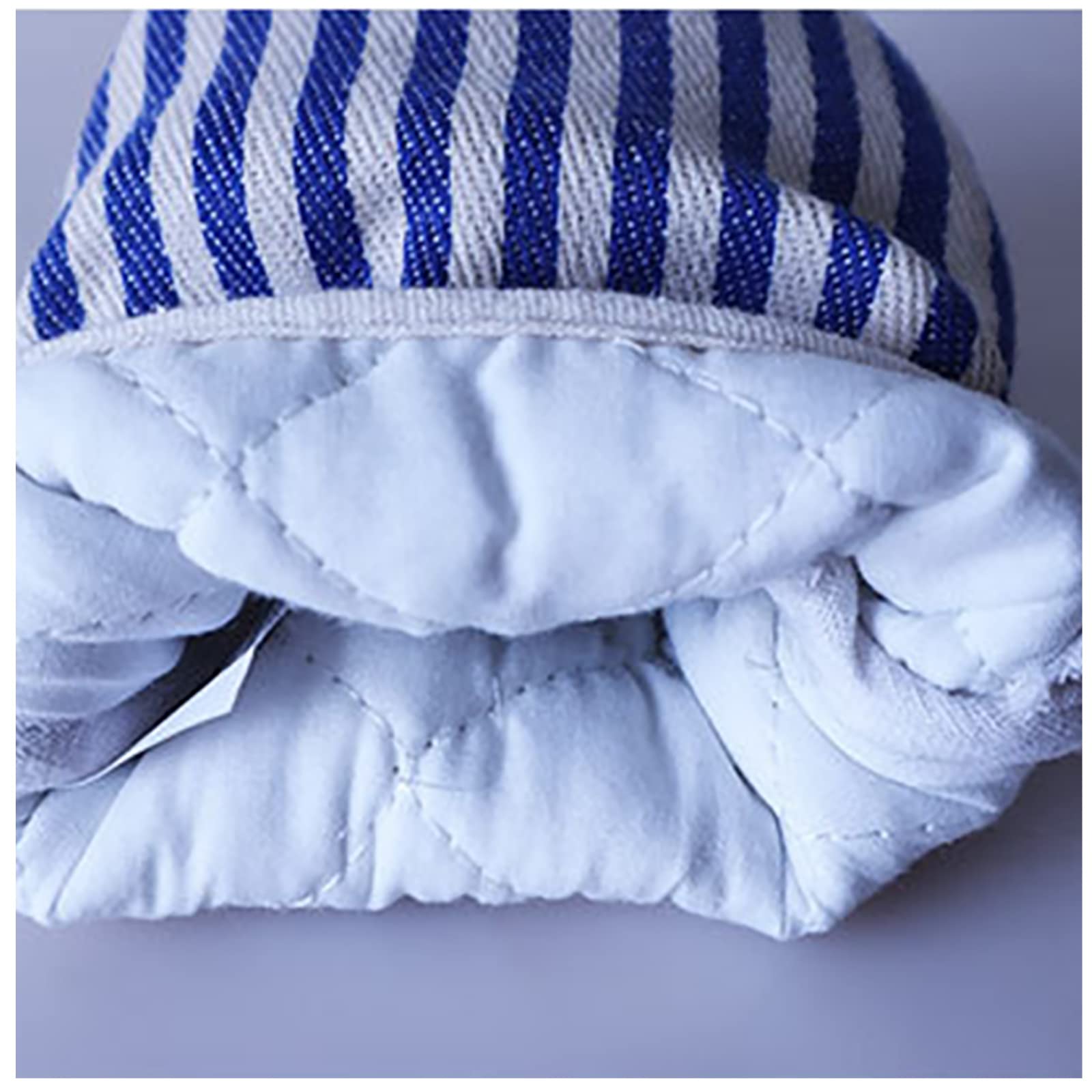 Mini guantes de horno para cocinar, manoplas para hornear, guantes de horno resistentes al calor con lazo para colgar, parrilla, barbacoa, cocina, cocina, hornear, azul, talla única