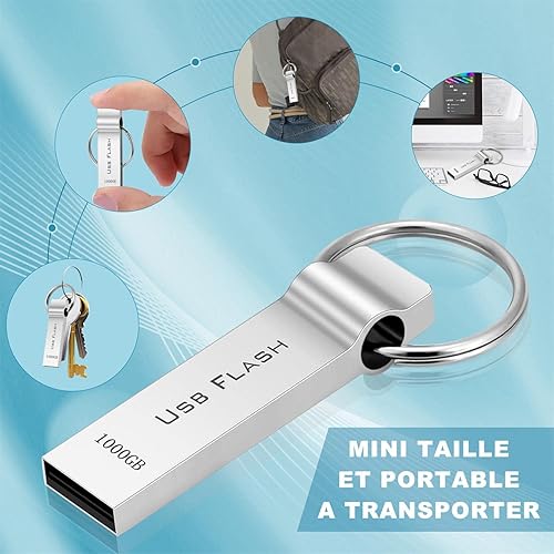 Miniatura 3 de Aogamb Unidad flash de 1 TB USB 30 Unidad flash de alta velocidad Memoria USB Drive impermeable Jump Drive Ultra Large Data 1000 GB para