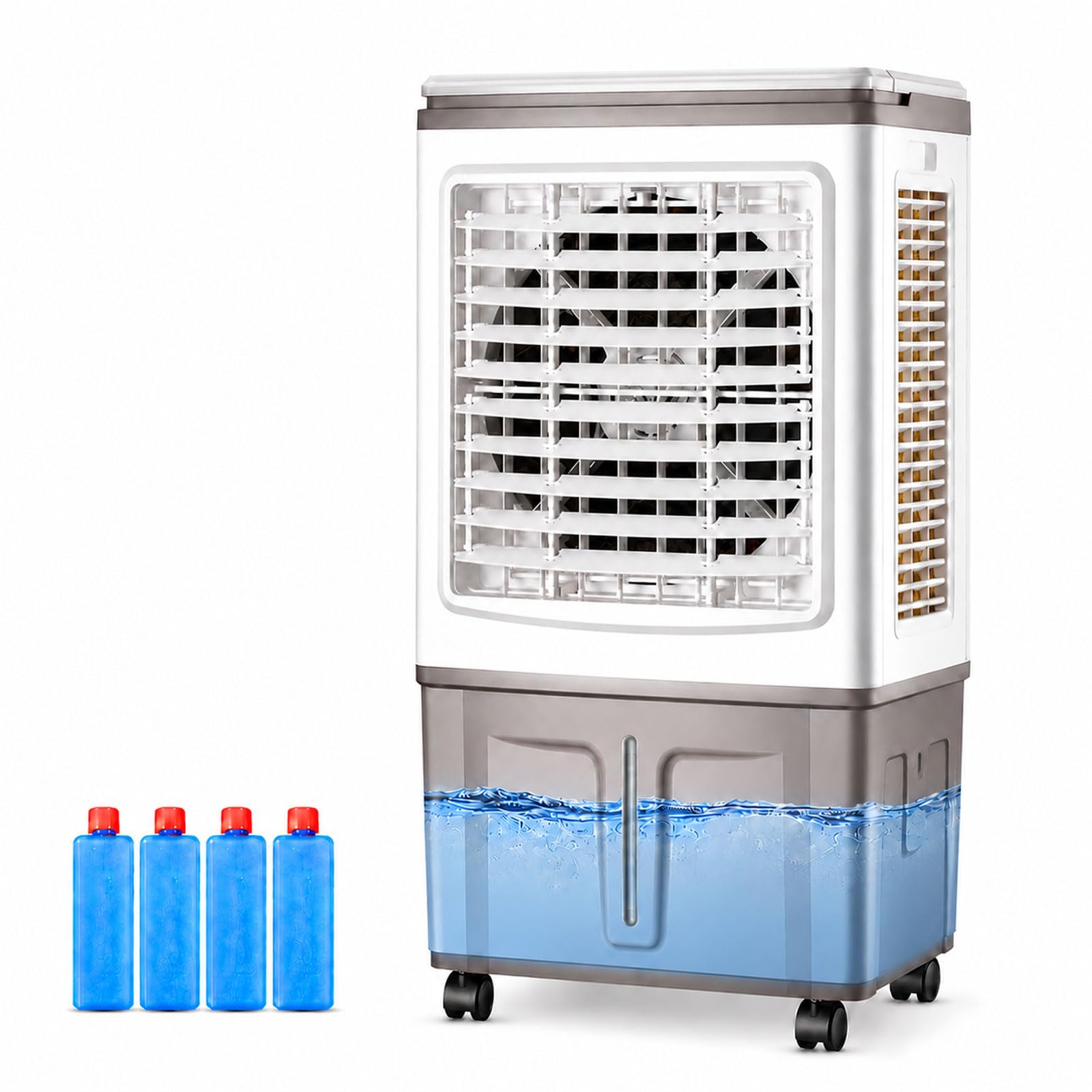 Portable Evaporative Air Cooler Fan, 40L Large Water Tank