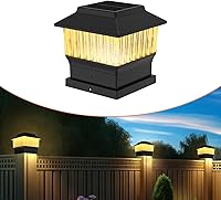 Vista 22 de Luces solares modernas para tapa de poste #2 (se adapta al poste de 4 x 4, nominal 5 x 5), 50 lúmenes con tres opciones de temperatura de color, luz