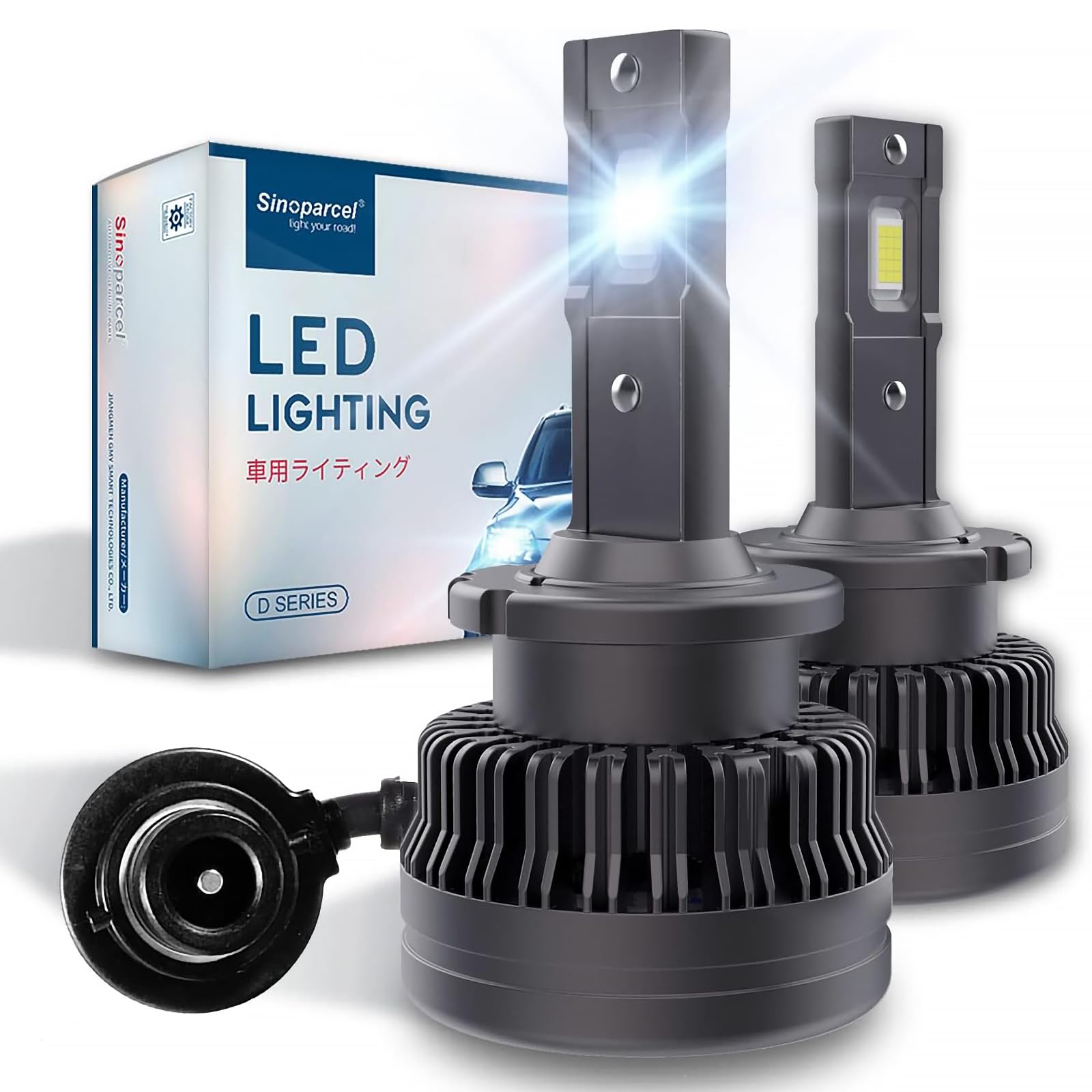 Sinoparcel Premium H15 LED Headlight Bulb, Super Bright 6500K White H15 Headlight Bulb for High Beam or DRL, 1:1 Size, with Cooling Fan, Pack of 2 — view 15