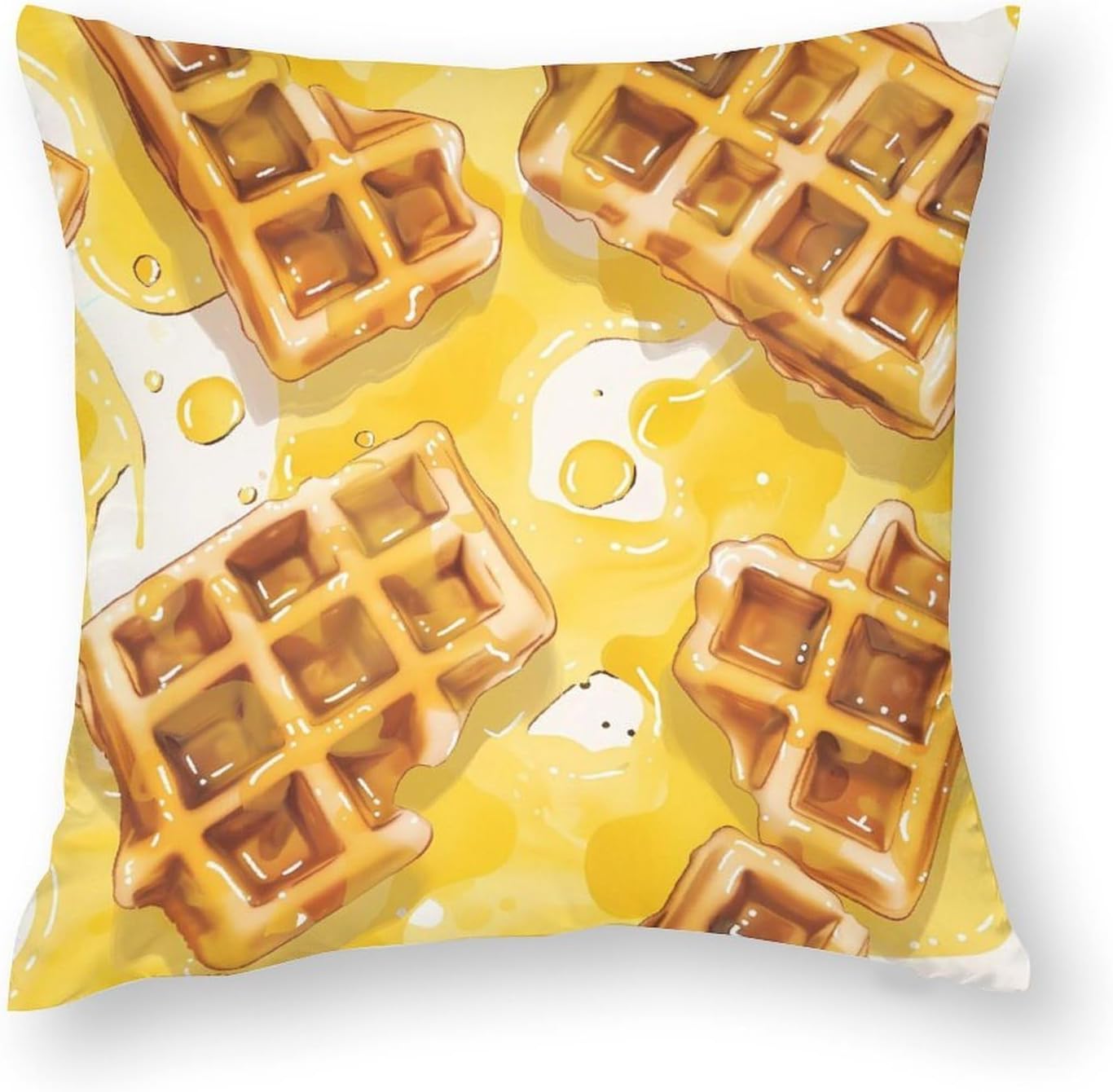 Food Honey Printed Throw Pillow Case 4 Pcs Soft Pillowcases Pillows Covers Sofa Bed Decor 12/14/16/17/18/20/22/24/32 Inches