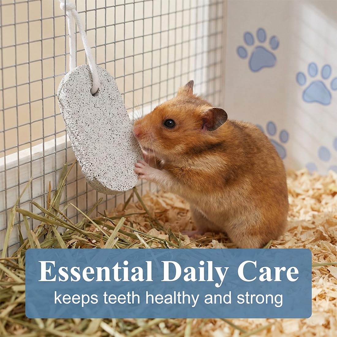 6 Pezzi Pietra per la Masticazione Degli Animali Domestici Masticabili per Animali Domestici Pietra Minerale al Calcio per Criceti Conigli e Cincillà Sicure e Naturali per Dentale