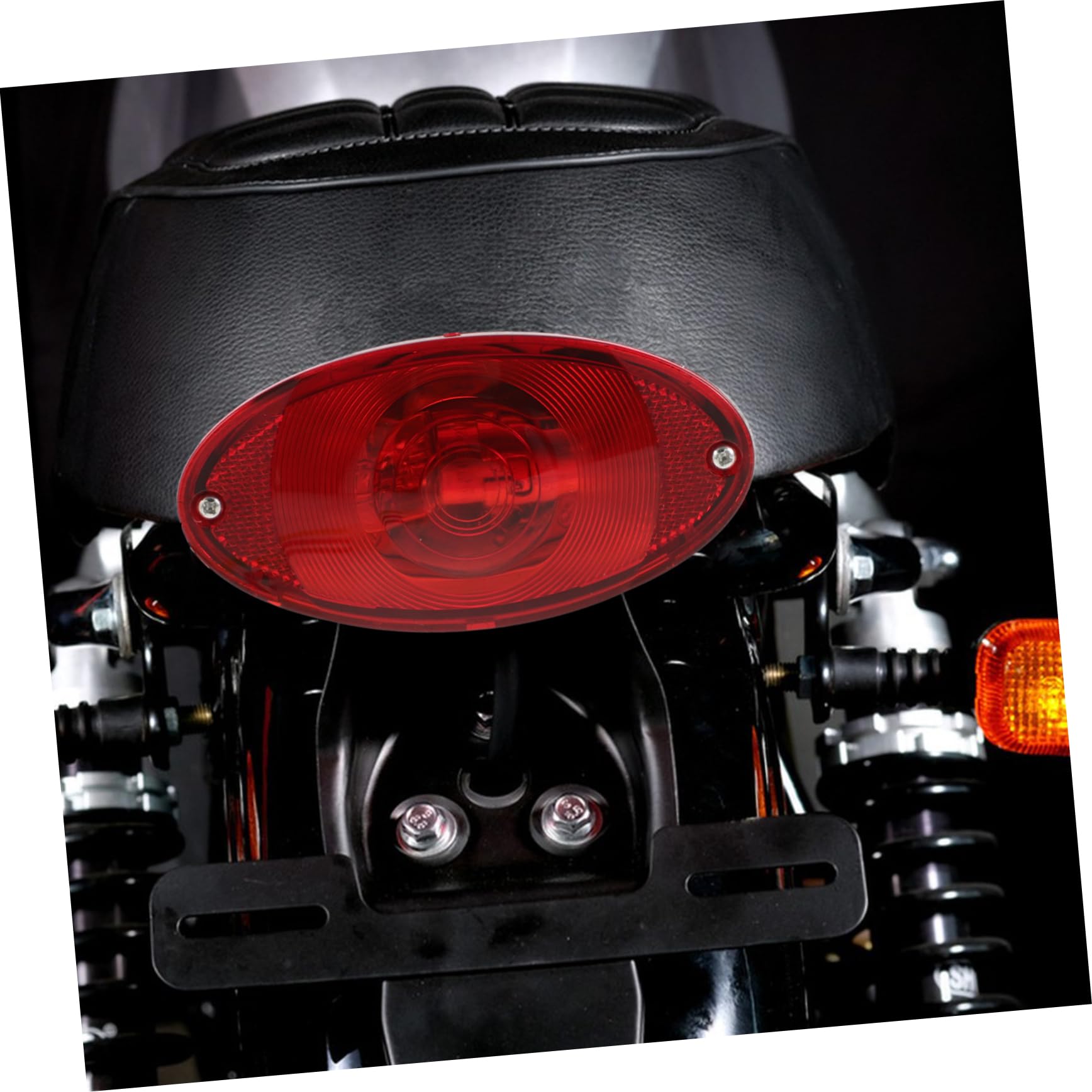 Feu De Frein Arrière Pour Moto Plastique Œil De Chat Lumière De Frein Vintage Et Lumière De Position Compatible Avec Honda