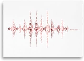Southampton, Sounds of St Mary's', Soundwave Typography Prints, By Dinkit