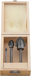 WingIts WA2003PCS Apache200 3-Piece Drill Bit Kit, Contains 1/4-Inch, 3/4-Inch & 1-1/4-Inch, Black