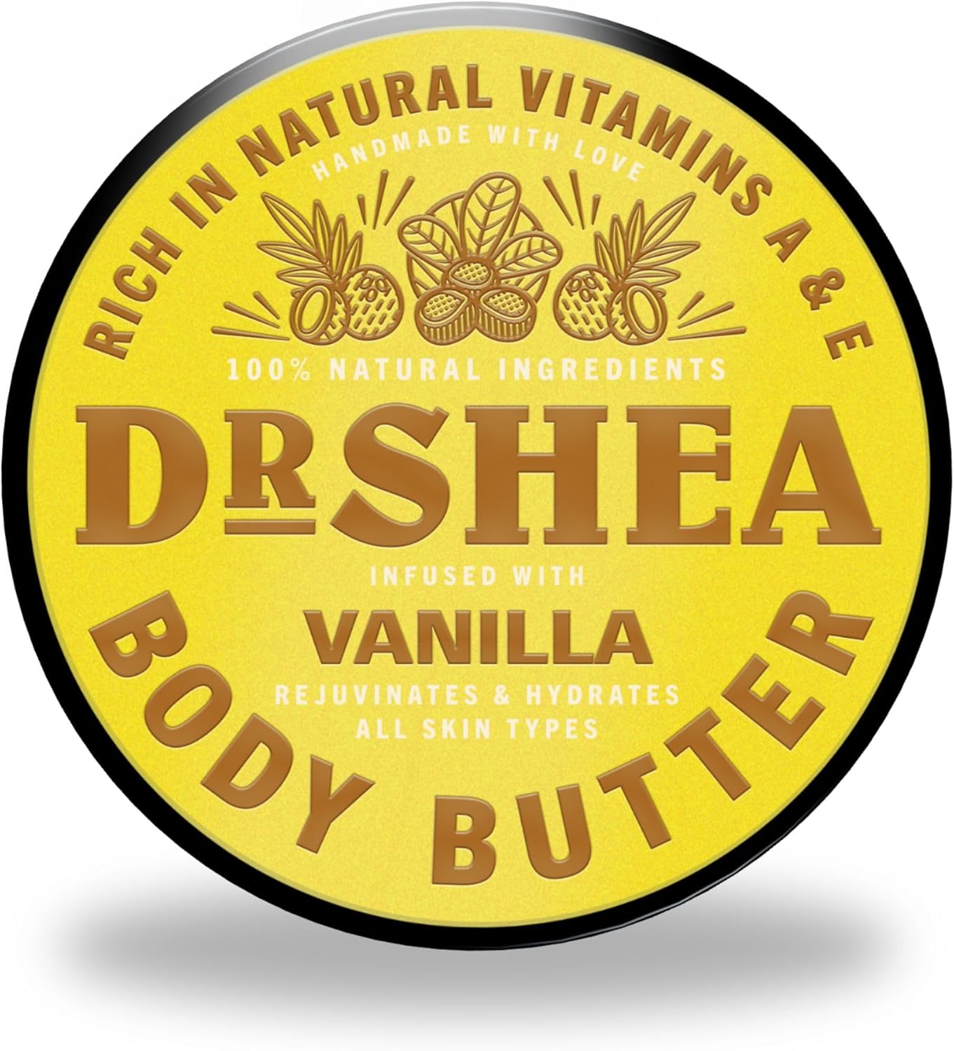 Dr Shea Vanilla Body Butter – Organic Moisturizer for Youthful & Smooth Skin (200ml)