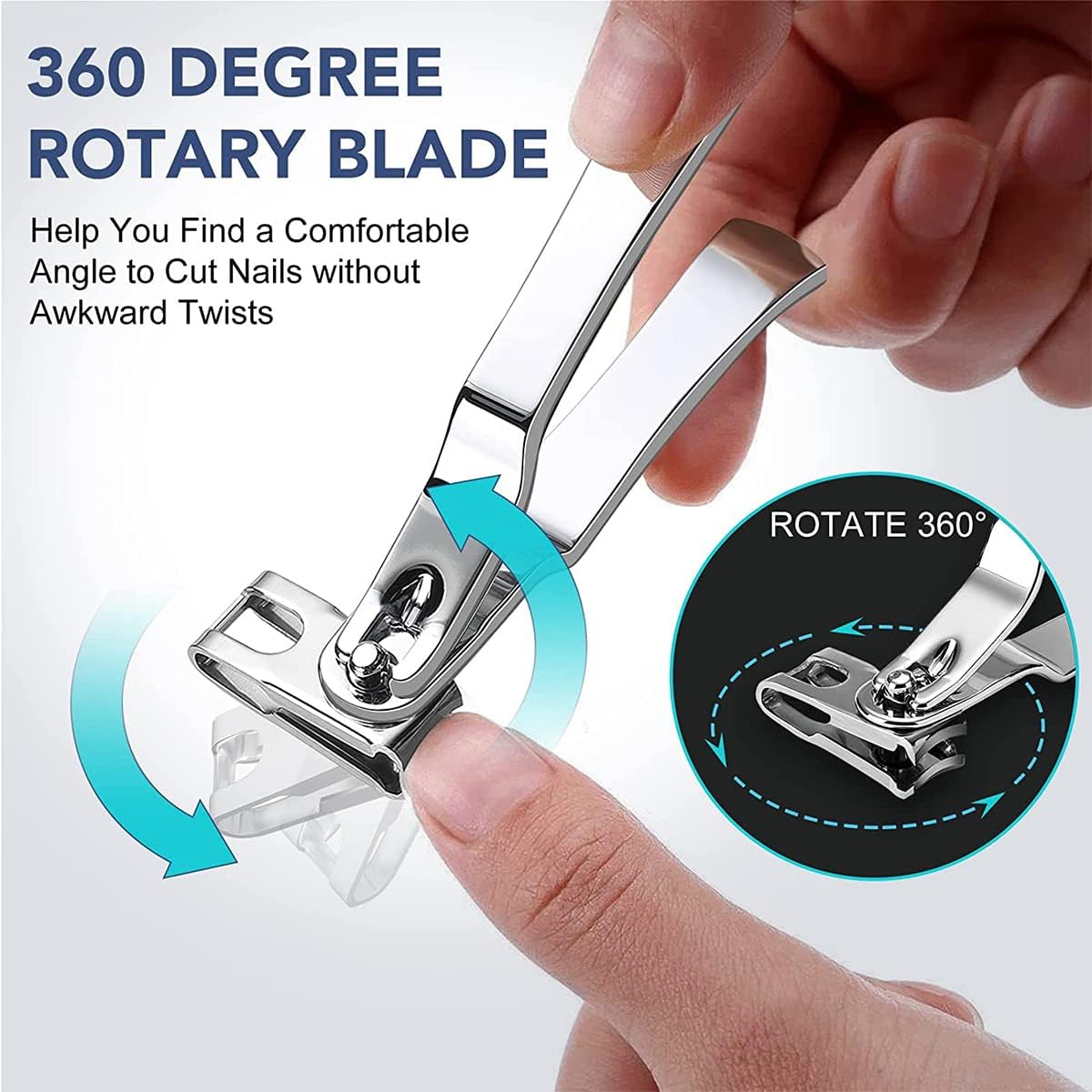 Professional 10 Pcs Ingrown Toenail Clippers Set - Stainless Steel Nail Cutters for Thick Toenails, Ideal for Adults & Seniors, Effective Toenail Care Kit