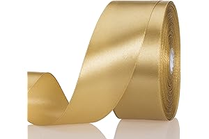 4cm Champaign Gold Satin Ribbon