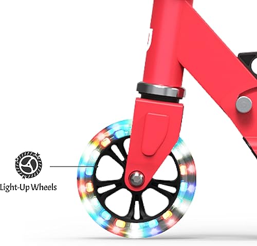 Miniatura 19 de Jetson Jupiter Kids 2-Wheel Light-Up Kick Scooter, LED Lights on Handlebar, Stem, Wheels & Deck, Adjustable Handlebar, Rear Brake, Easy-Folding