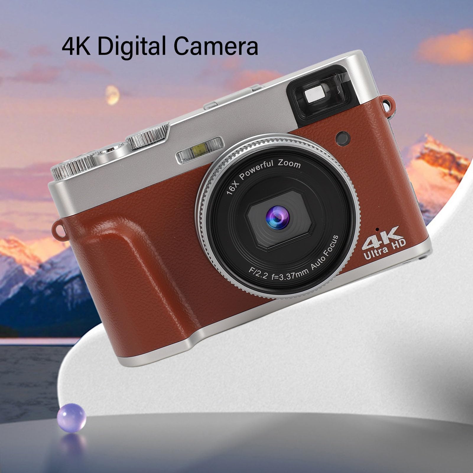 Appareil Photo Numérique Rétro 48MP - Écran 2.4" - Vidéo 1080P - Selfie Beauté - Zoom 16x