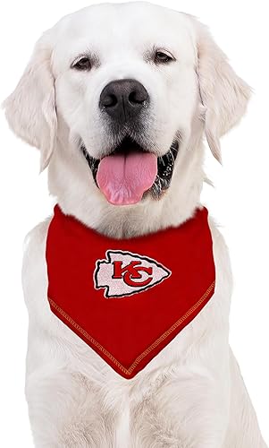 Miniatura 4 de Bandana de NFL Kansas City Chiefs, GrandeExtra Grande. Bandana con babero y bufanda para mascotas, gatos y perros. La mejor bandana para el día del