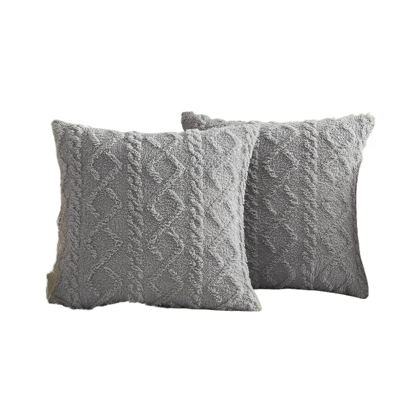Housses coussin canapé 60x60 lavables et douces contre les poils