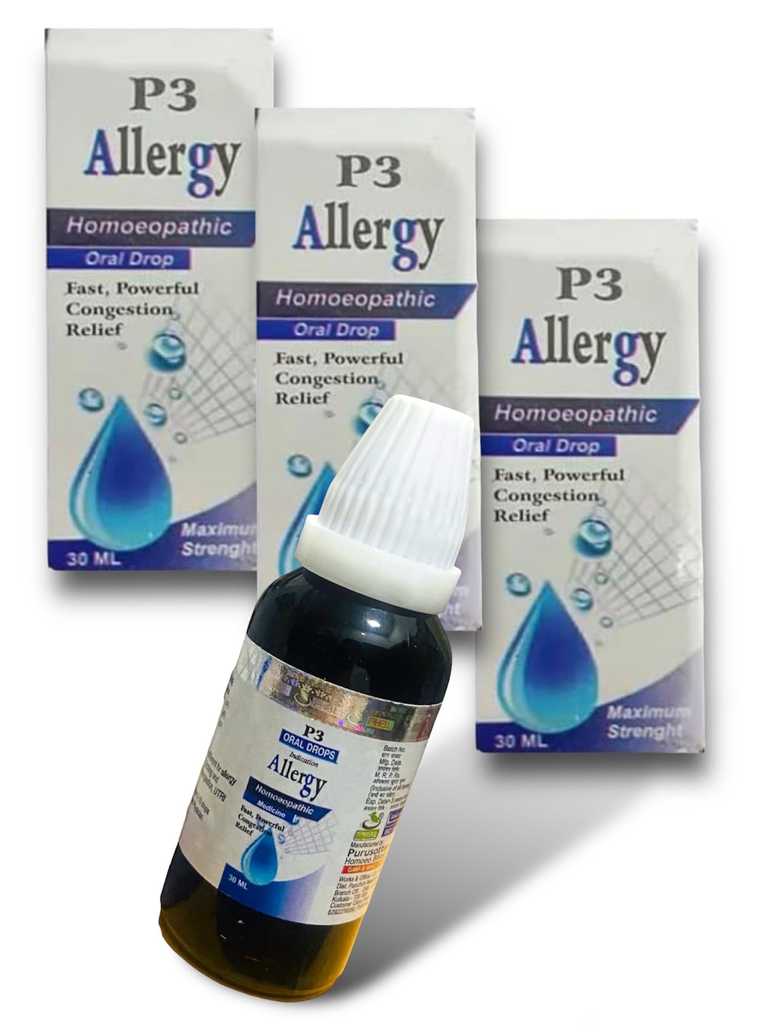 Phbl P3 Allergy drop (30ml X 3 Bottles) - 90 DAYS PACK-image-23