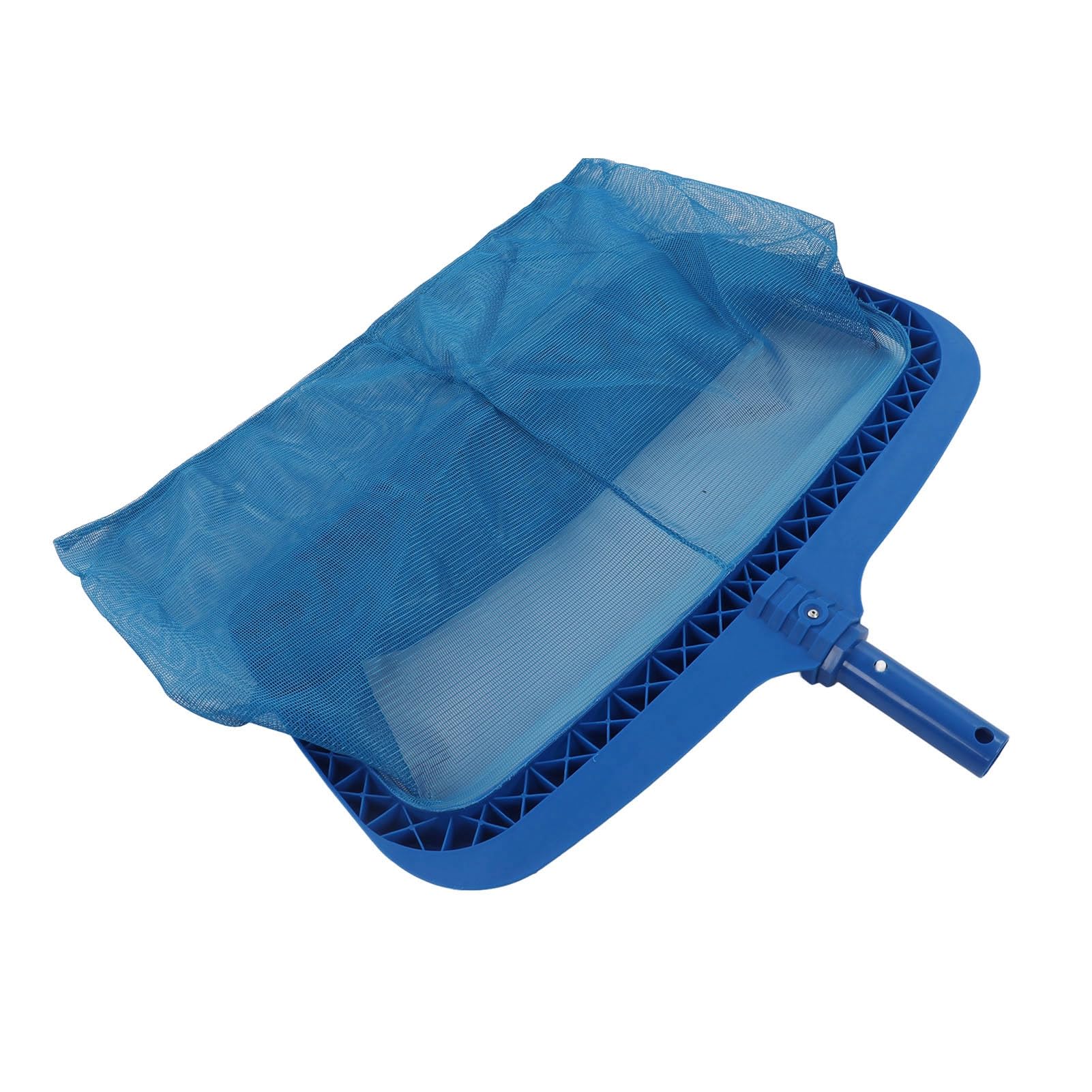 Brrnoo Red Skimmer de Piscina Pesada Azul, Malla Fina para Hojas y Escombros, Marco de Plástico Resistente, Compatible con la Mayoría de los Mangos de Aluminio, Ideal para Limpieza