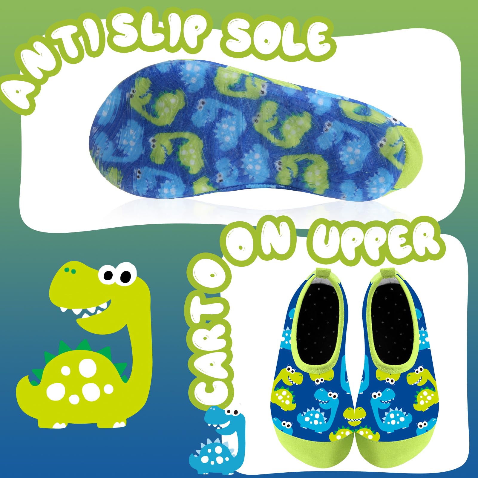 Kids Swim Water Shoes for Boys Girls Toddlers Baby Aqua Socks for Kids Quick Dry Pool Beach Barefoot Children — view 2