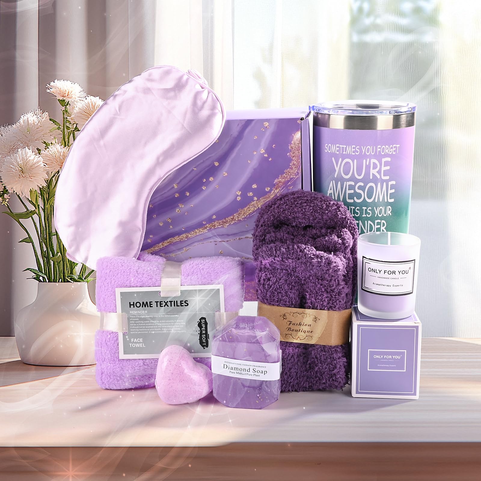 Euakee Lustige Geschenke für Frauen, Entspannung Geschenk für Frauen, Personalisierte Geschenke für Frauens Geburtstag, Spa Beauty Badeset Geschenkset für sie, Freundin, Mama (Sanft) Küche, Haushalt & Wohnen