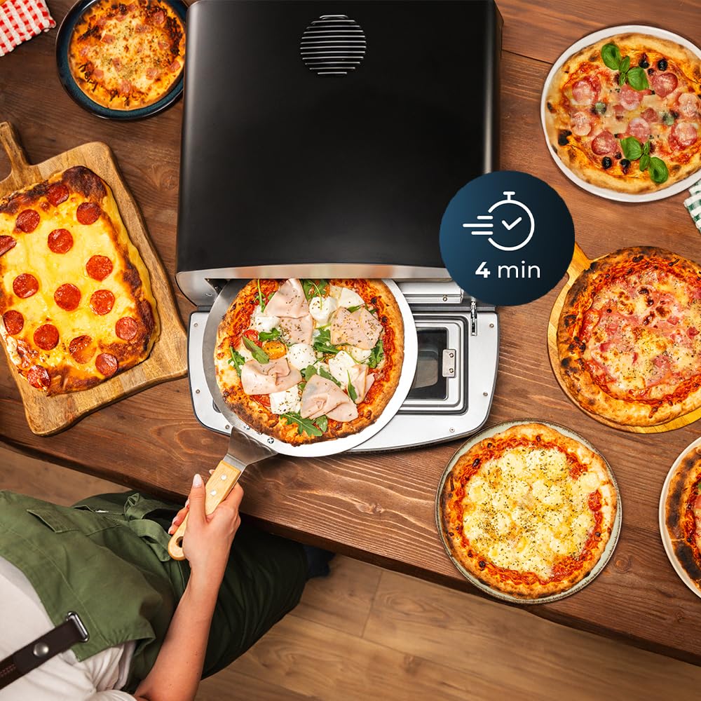 Cecotec Wielofunkcyjny piekarnik do pizzy i co 500 Max 2200 W, 13 l, wyświetlacz LED, temperatura 60º-500 °C, funkcje specjalne, podwójna wytrzymałość, rozmiar pizzy 13", akcesoria w zestawie