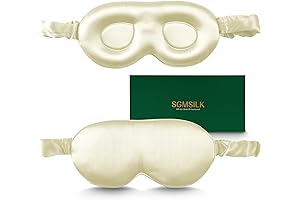 3D Contoured Mulberry Silk Sleep Mask for Deep, Restful Sleep