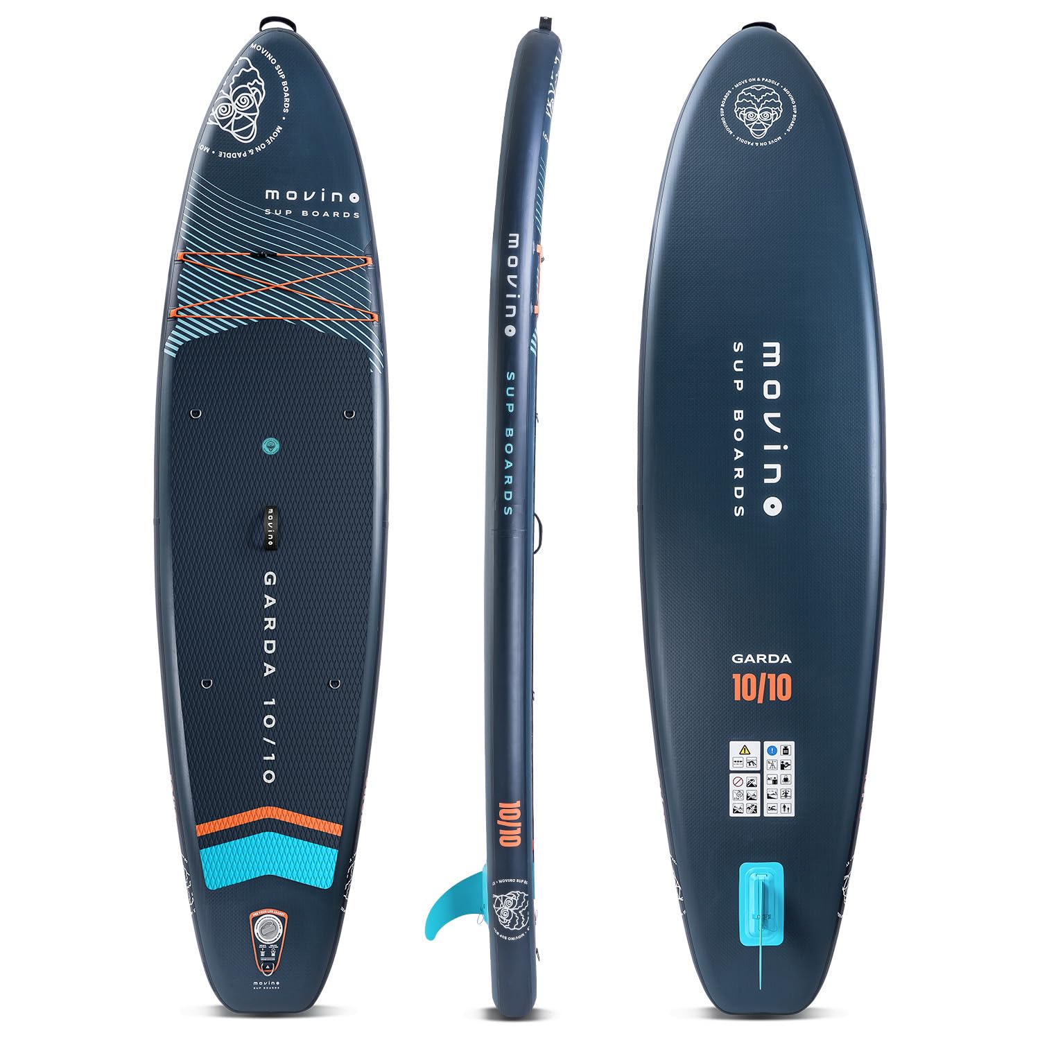 Movino Garda Allround 10'10” Set de Tabla de Stand Up Paddle Inflable Sup Tabla de Paddle Ligera Stand Up Paddleboard Tablas de Sup y Accesorios para Deportes Acuáticos 330 cm