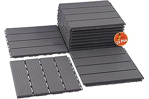 Premium Floor Decor: Interlocking Plastic Tiles for Outdoor Elegance