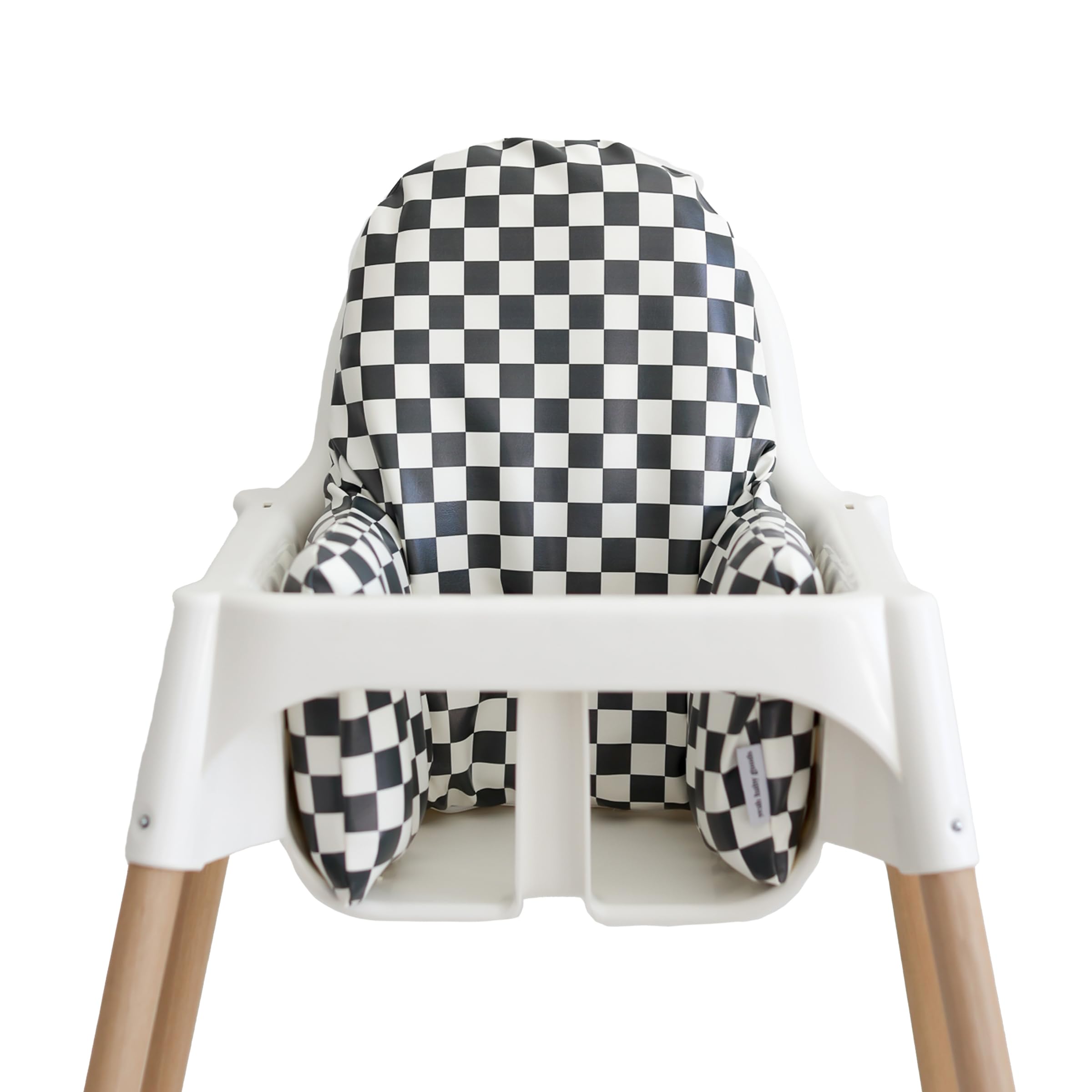 Yeah Baby Goods Wipeable IKEA Antilop Highchair Cushion Cover (Classic Check) - Soft, Waterproof Baby High Chair Cover