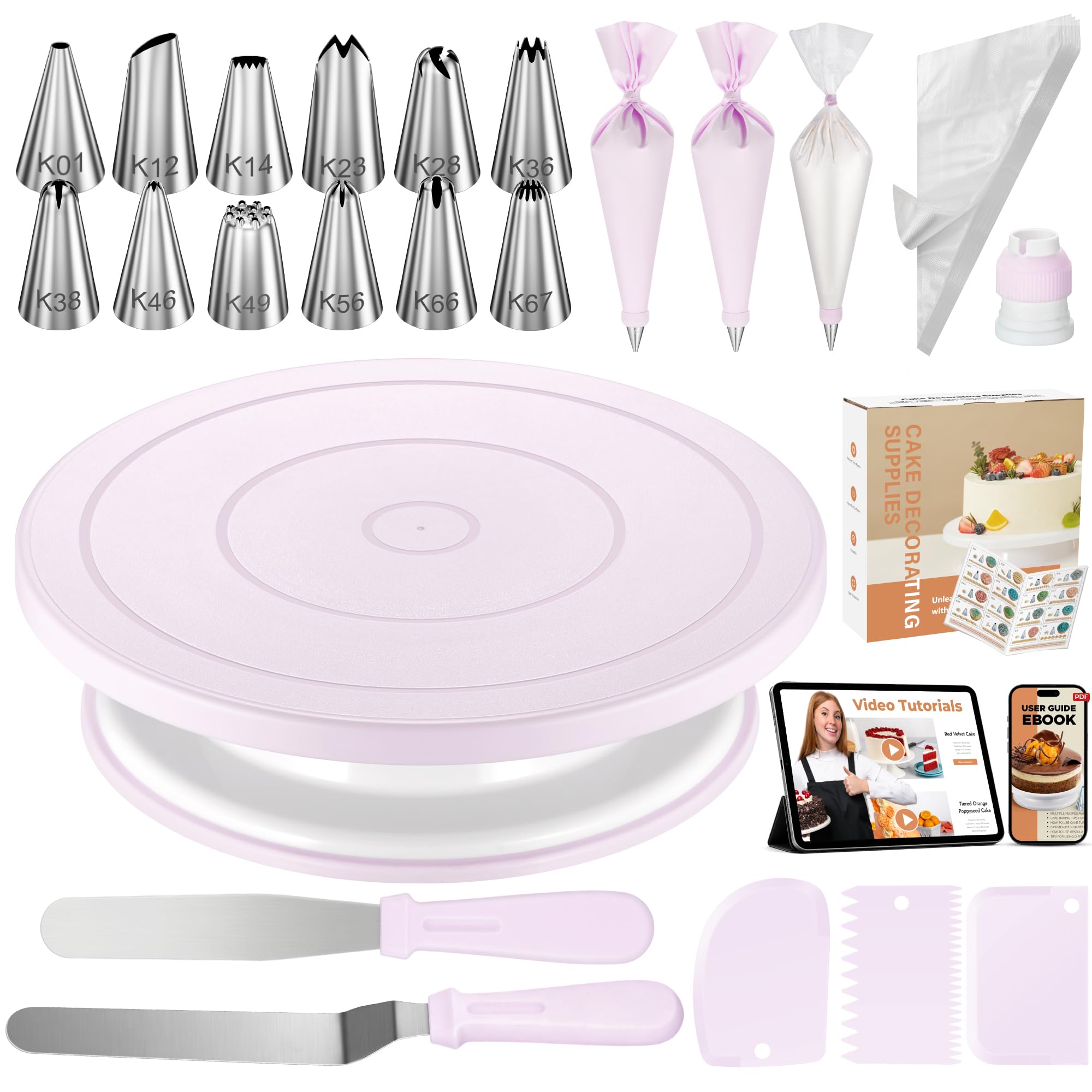 Kootek Cake Decorating Kit - Baking Tools for Beginners -14