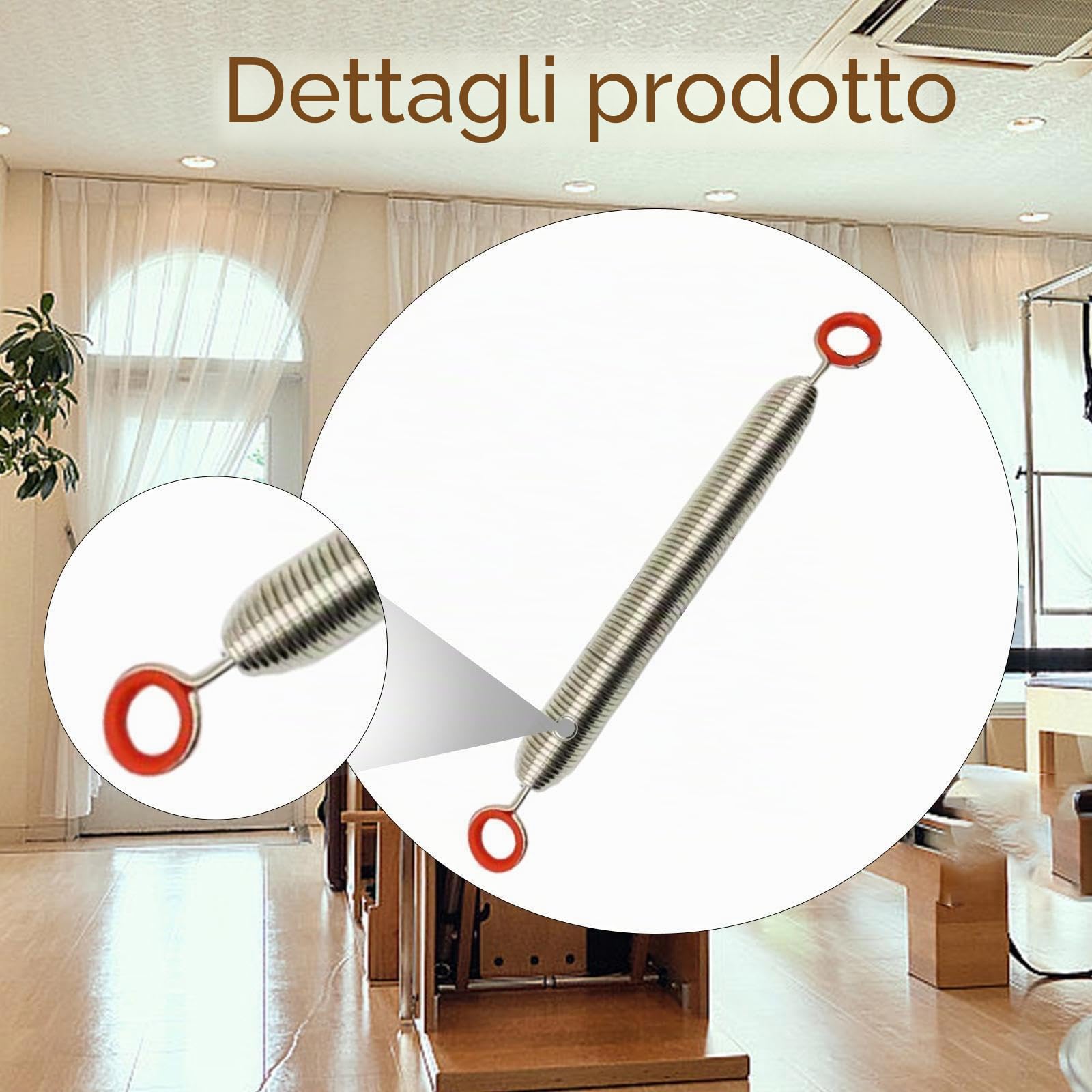 Accessorio a Molla per Pilates Reformer per Attrezzatura Pilates, Molla di Ricambio per Resistenza All'allenamento della Premium
