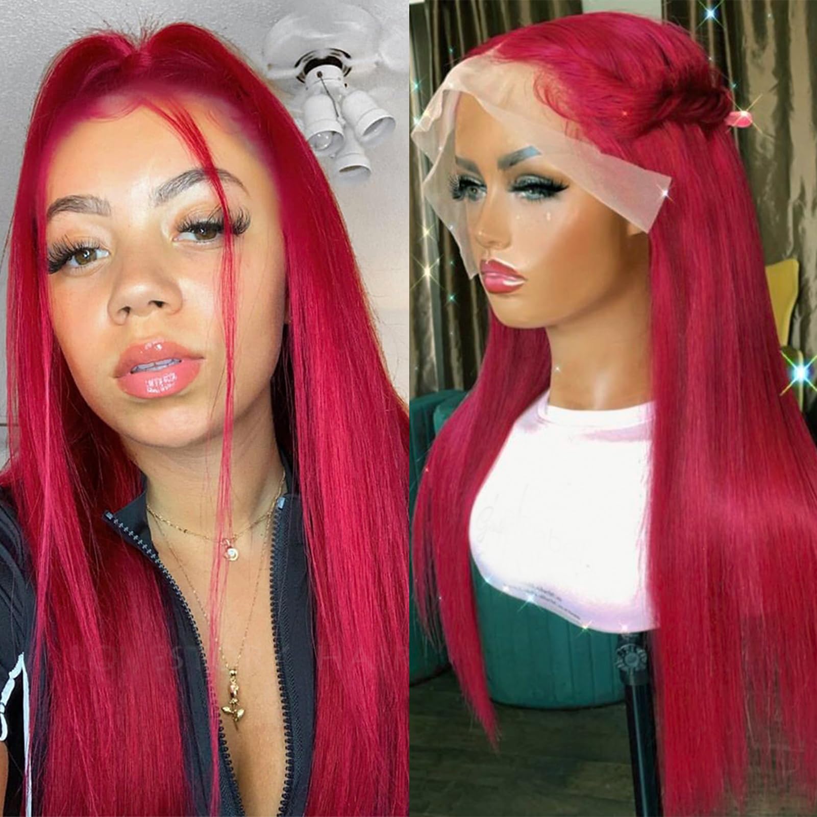 Red Beauty LaceFront Wig 22-24 inches!! 24 inch GINGER reddish brown BODY WAVE LACE FRONT WIG | The  main image 4
