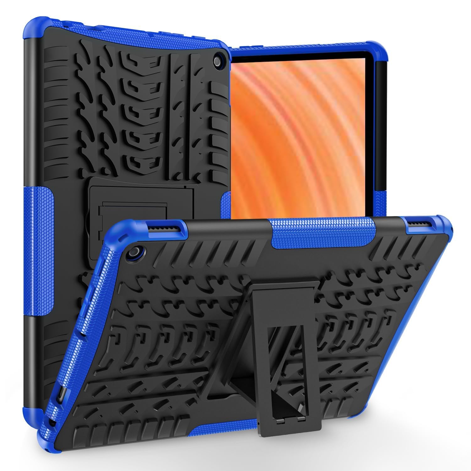 TASSKTO for 2023 Release Fire HD 10 Tablet Case(Fit 13th Generation Not Fit 11th/9th/7th Gen) Dual Layer Heavy Duty Shockproof Rugged Case with