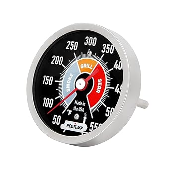 Reotemp SP3025B BBQ Smoker Pro Thermometer for Barbecue Grill, Pit, Barrel, 3