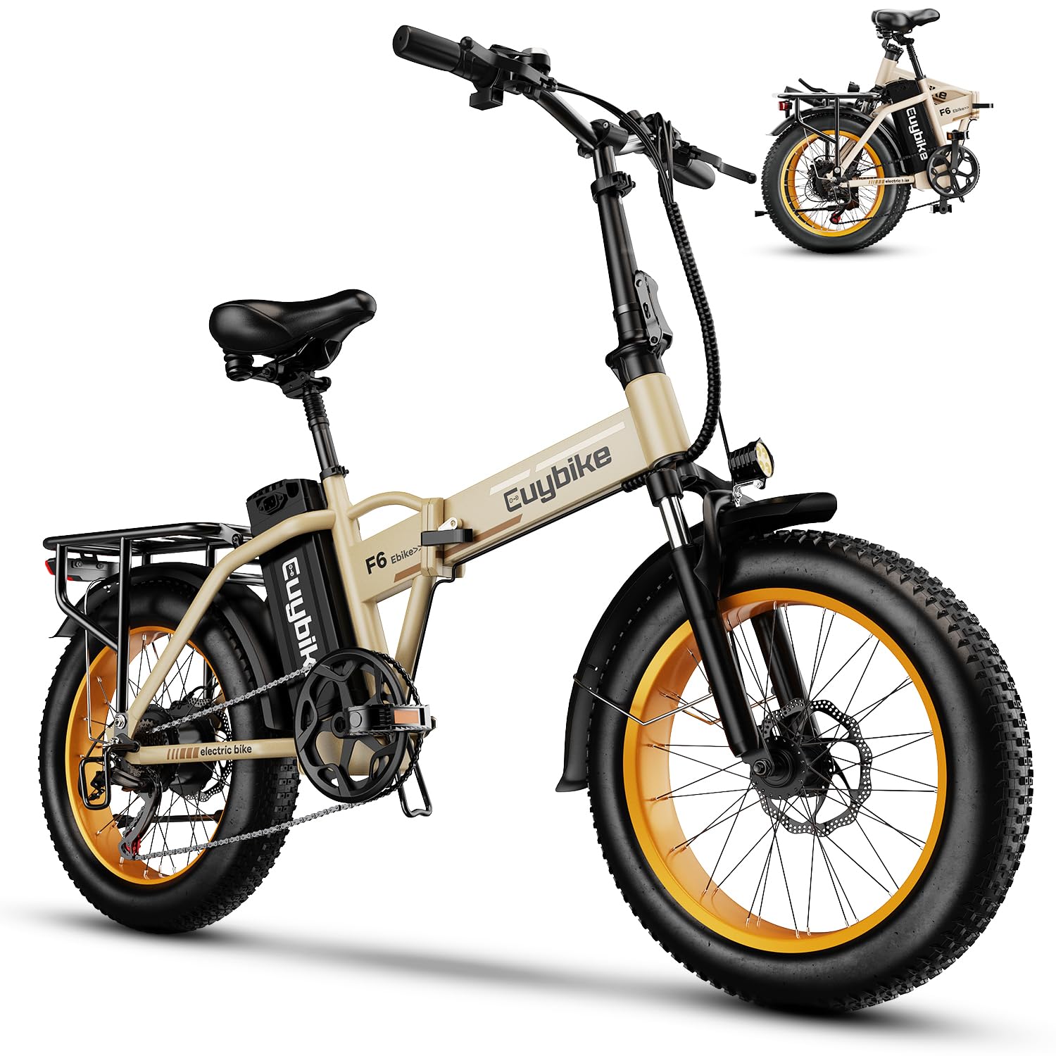 1000W Foldable Electric Bike,48V 20AH Removable Battery Ebike,80 Miles Max Range Electric Bike for Adults,20" Fat Tire Folding Ebike,Adult Electric Bicycle for Commute Beach Snow