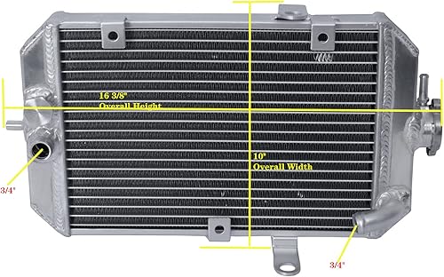 Miniatura 2 de Radiador ATV de aluminio completo para Yamaha Raptor 660 YFM660R 2002 2003 2004