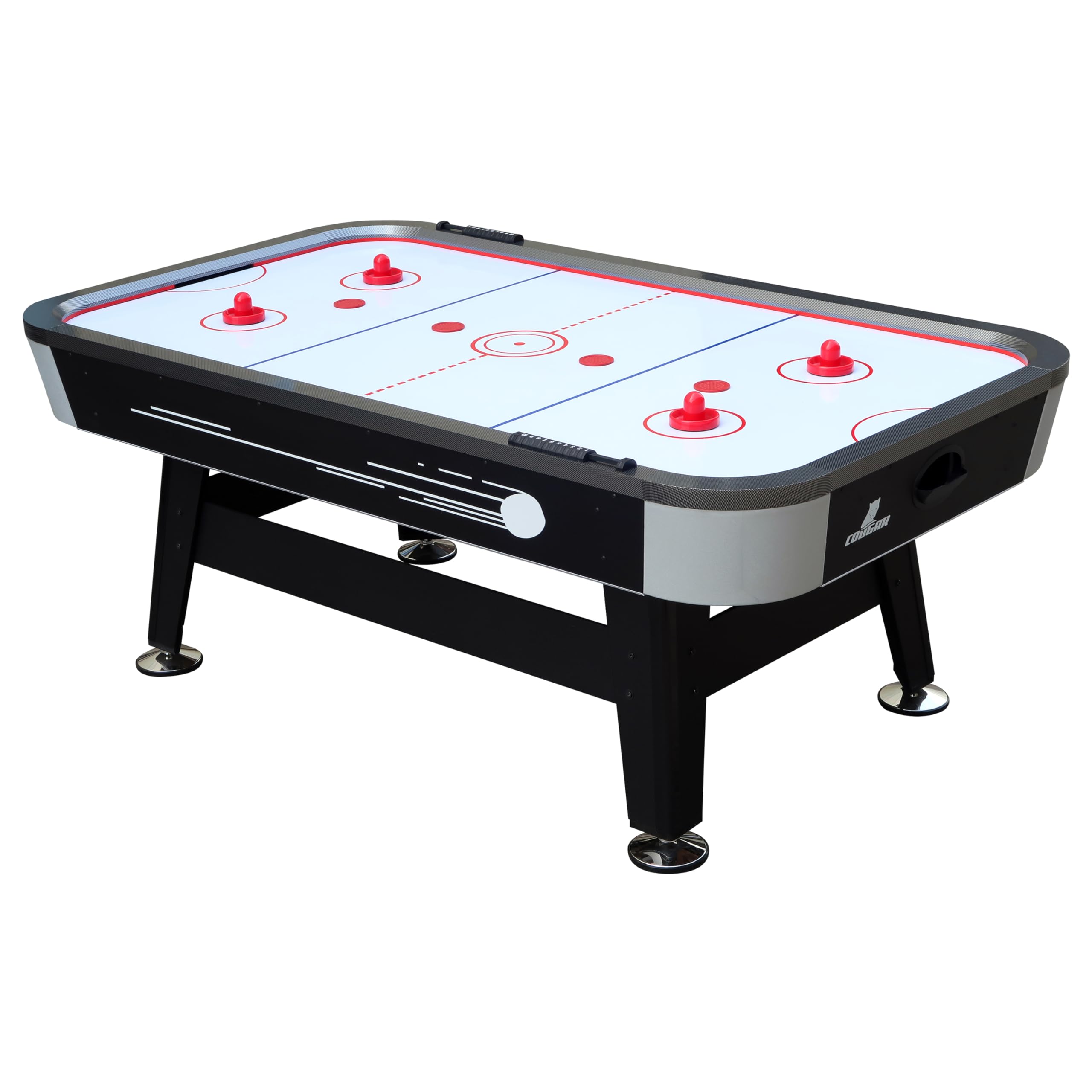 Cougar Super Scoop Mesa de Air Hockey 7ft | airhockey Table/Juego de Mesa Interior con Ventilador y Accesorios para ninos y Adultos