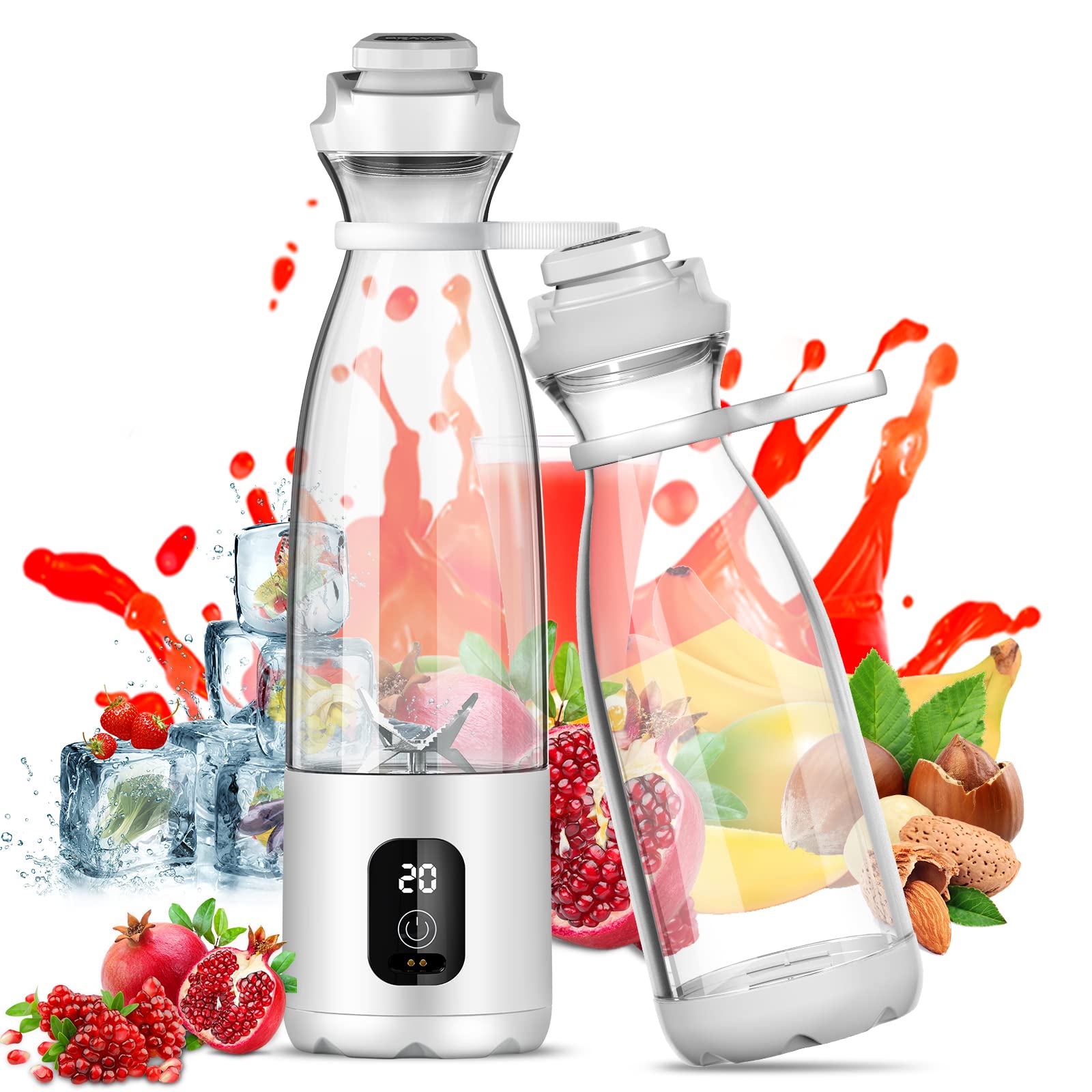 Buy Blender for Smoothies, 300W Portable Blender with Pulse Technology