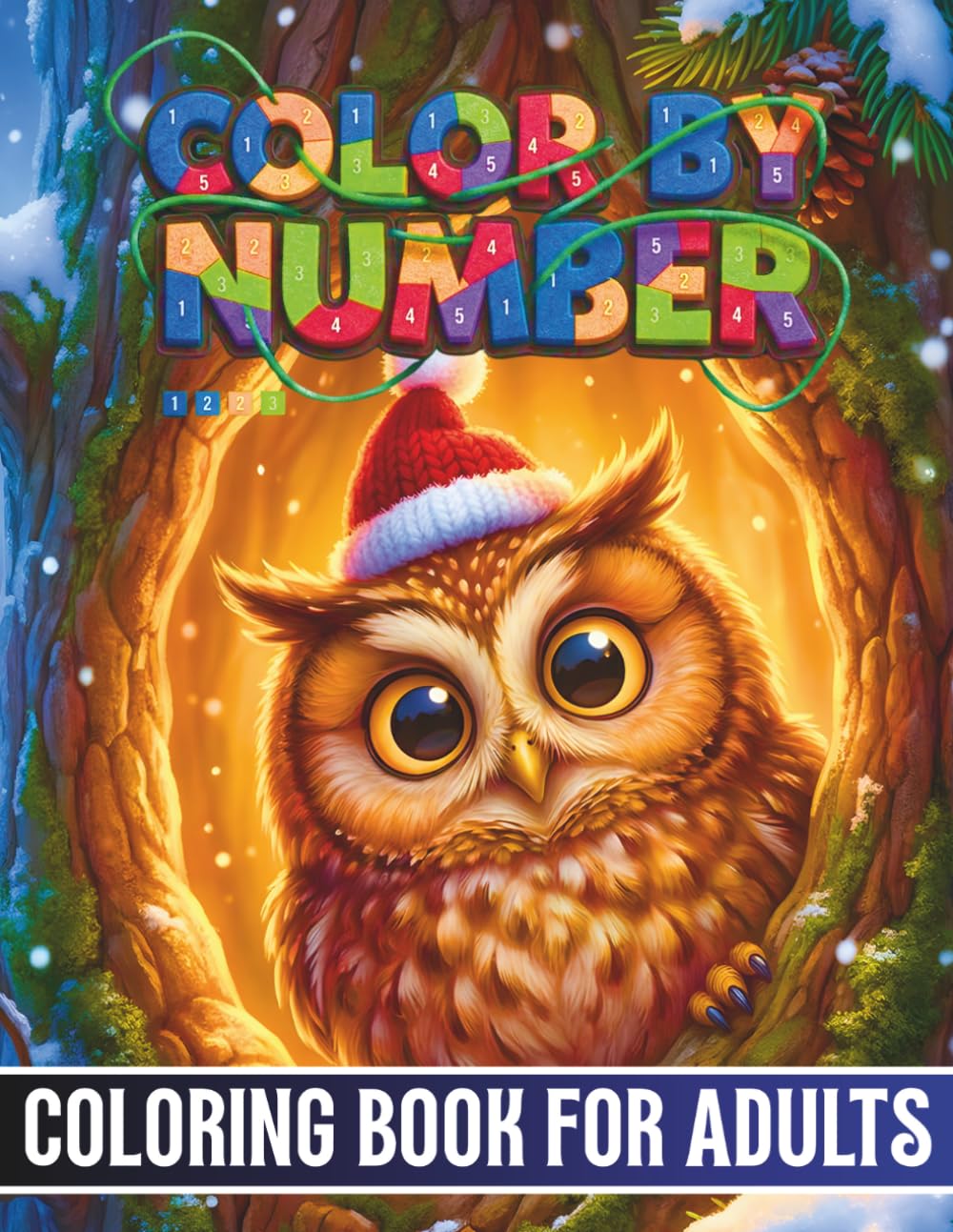 Color by Number Coloring Book for Adults: Relaxing Color by Number Coloring Book for Adults, Large Print Calming Designs to Reduce Stress and Anxiety with Nature, Animals and Floral Scenes
