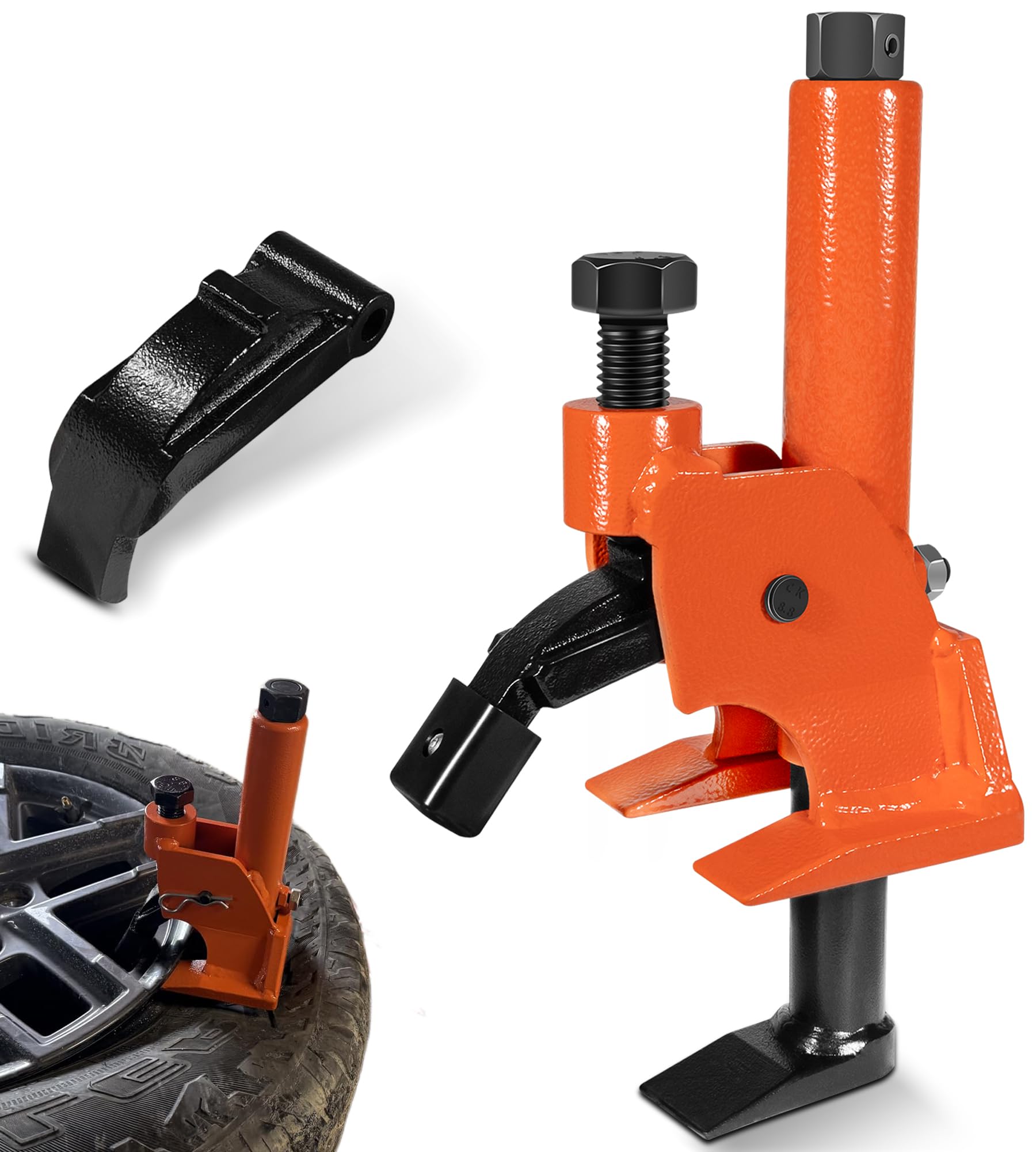 Bonbo Manual Tire Bead Breaker with Rubber Pad, 38"-42" Tires Changer Tool