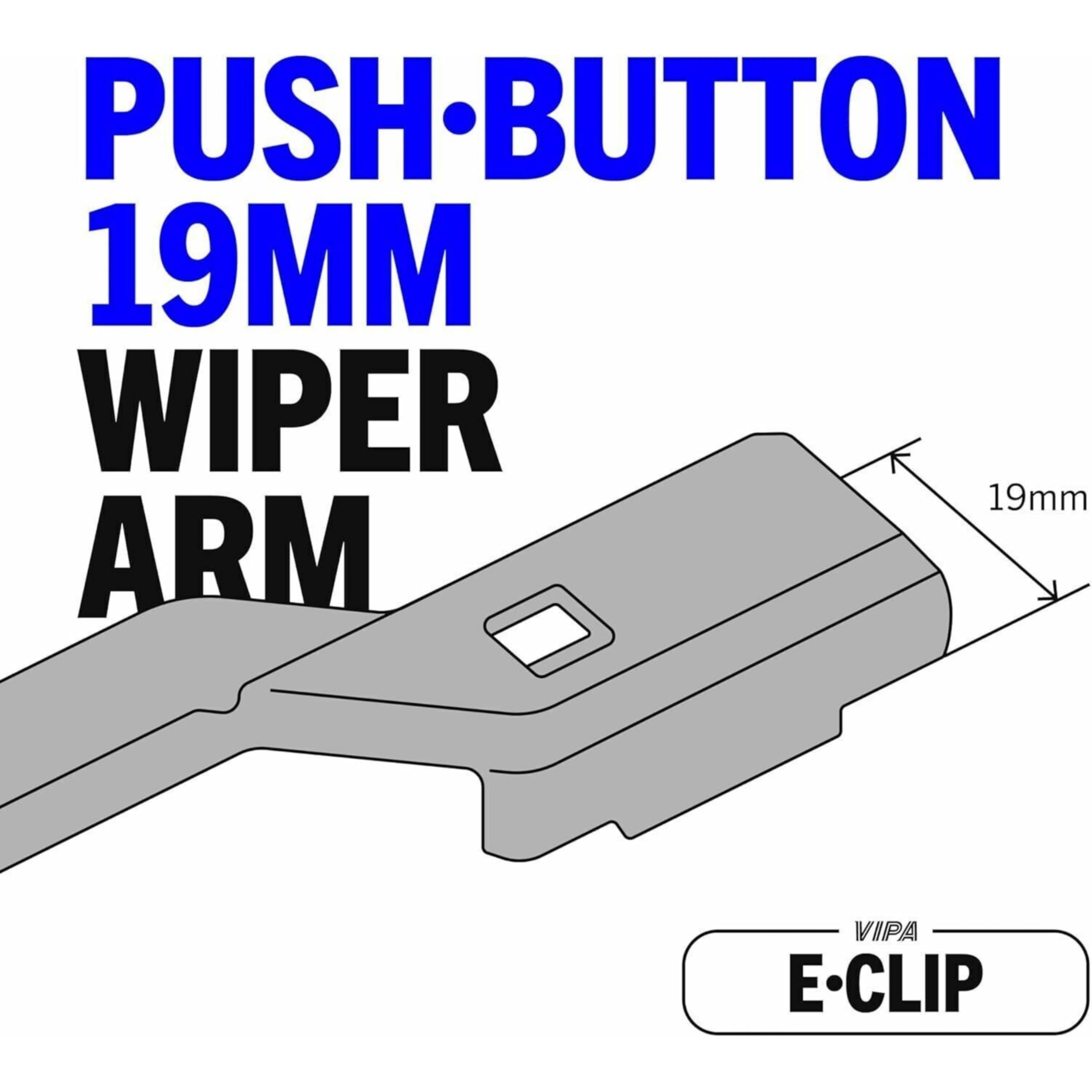 Vipa Wiper Blade Set fits: LAND ROVER DISCOVERY SPORT SUV Sep 2014 Onwards